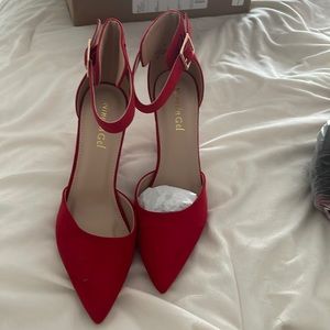 Women Pumps Pointed Toe Block Chunky High Heel